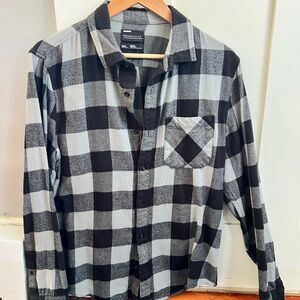 Forever 21 Black and White Checkered Shirt